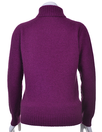 6128 Ladies Polo Neck with Lace Detail